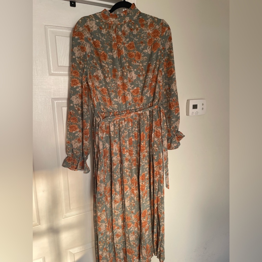 High neck maxi dress
